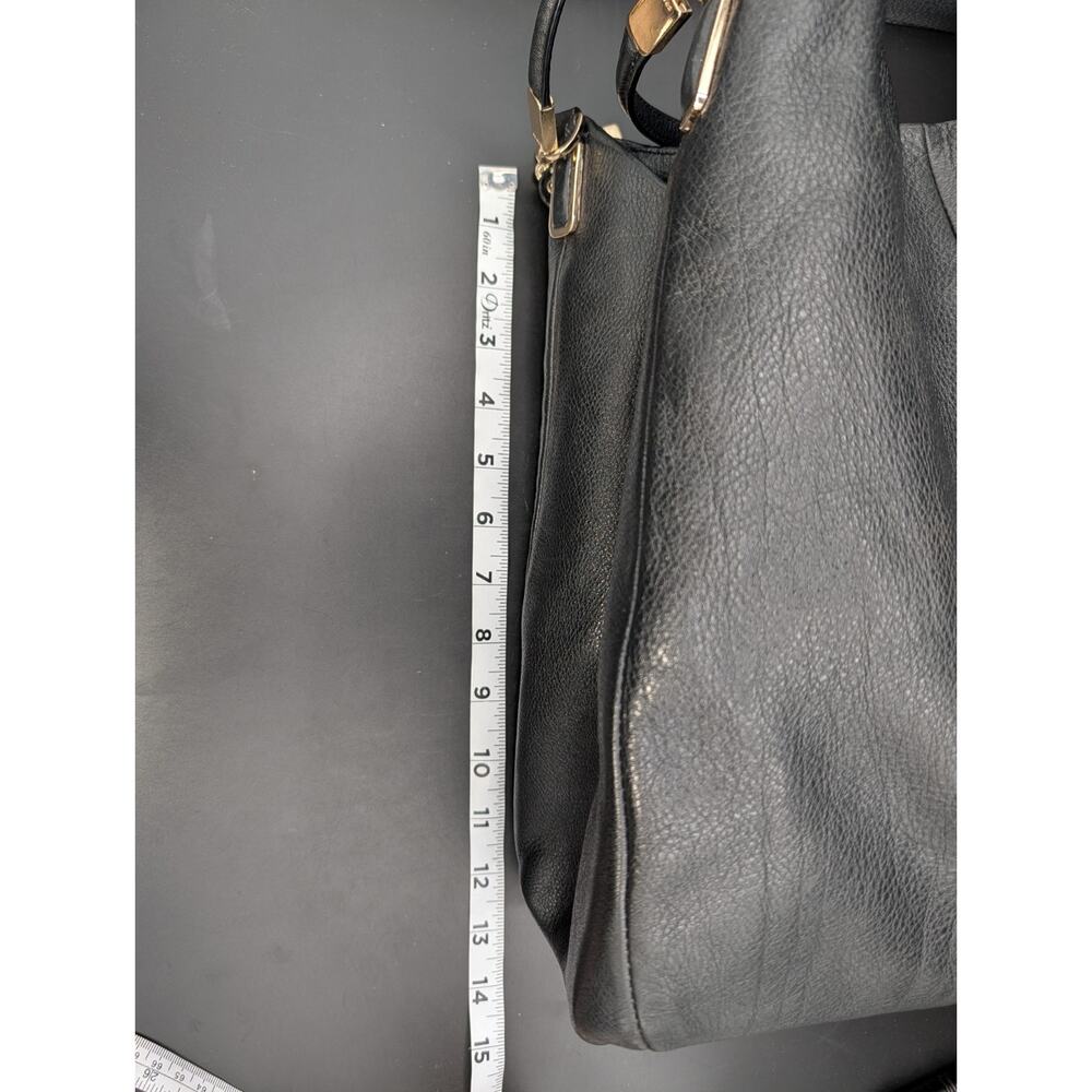 COACH Madison Leather Shoulder Bag Hobo Purse Tote Phoebe 24621 Black - Picture 10 of 16